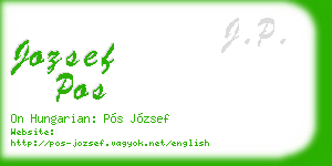jozsef pos business card